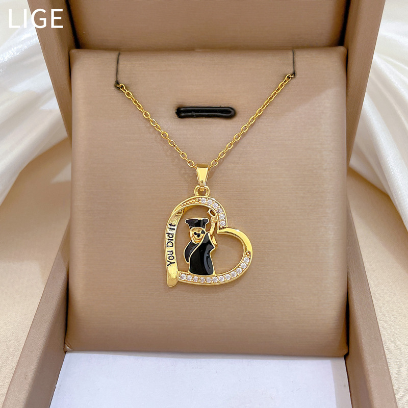 Gorgeous Diamond Collarbone Chain Necklace For Women Titanium Steel_voghion.com