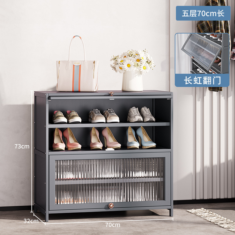 鞋柜家用门口室外多层简易入户收纳楠竹小鞋架子新款2025楼道|undefined