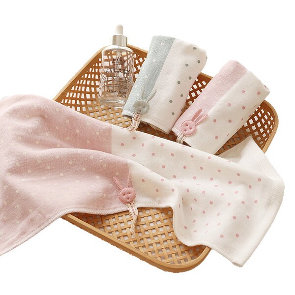 Cotton children's antibacterial rectangular gauze towel for face…