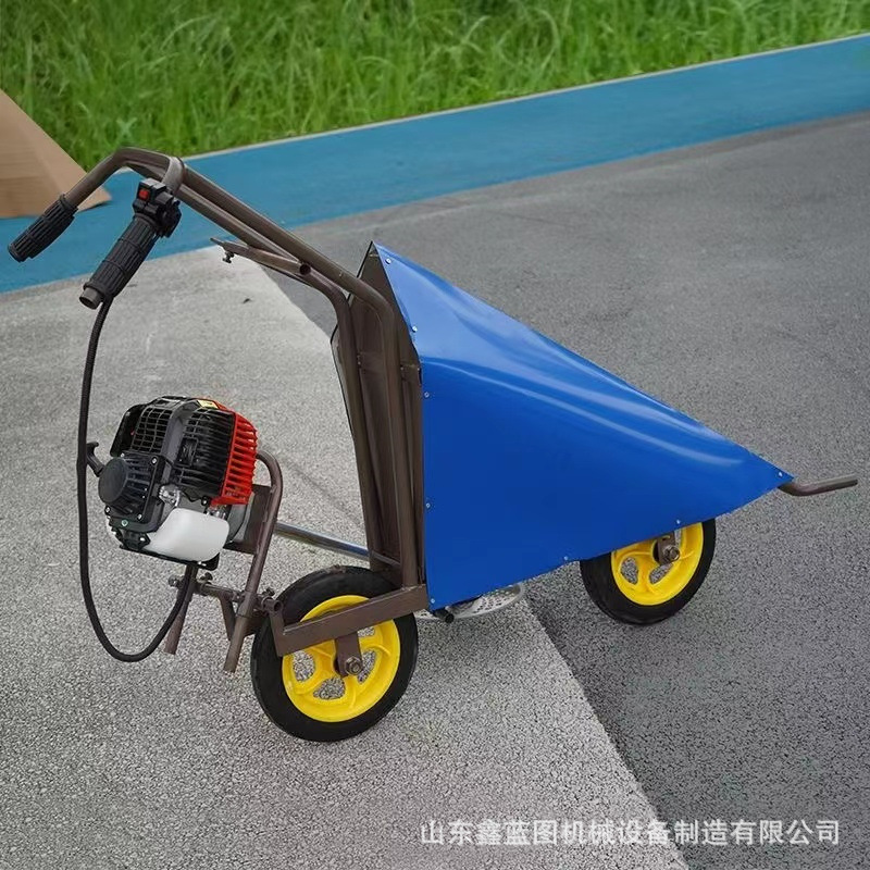 玉米秸秆收割机汽油四冲程辣椒割晒机轻便手推牧草稻麦一边倒收获