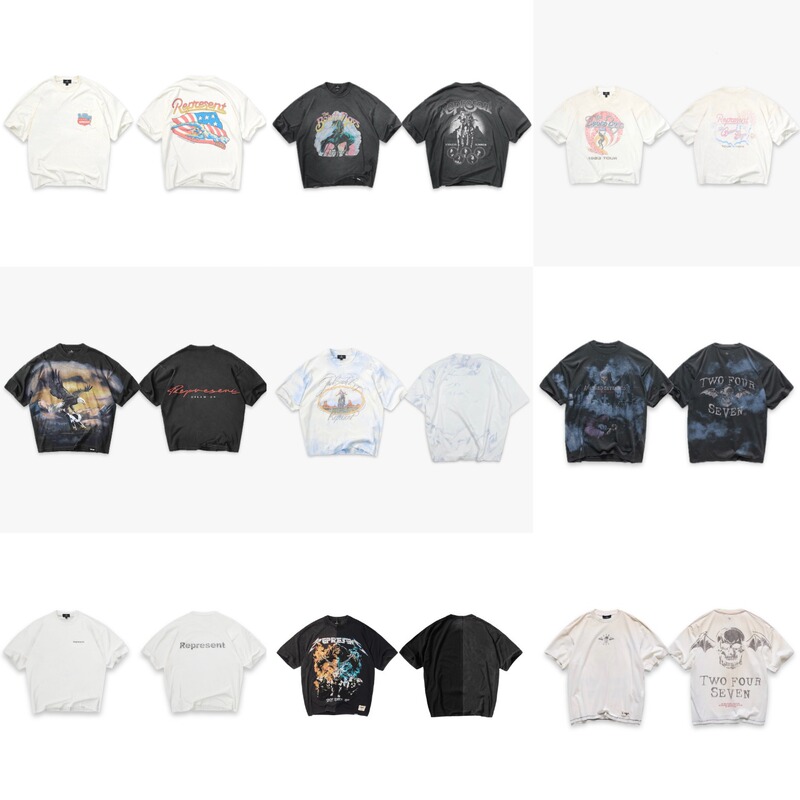 Cross-border 2026 spring/summer American-style new REP cartoon print round-neck pullover short-sleeve T-shirt, unisex