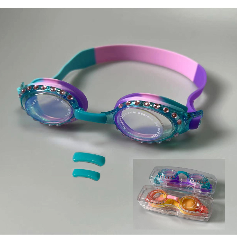 Nye vandtætte, dugfri high-definition svømmebriller til børn, professionelle svømmebriller til børn, udstyr og forsyninger_voghion.com