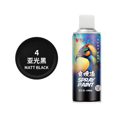 car special black white hand – Avtomobil boyası - no4-matte-black-1-bottle-450ml-spray-paint