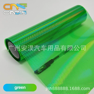 Film Laser Honeycomb Tail Light | Car headlight protective film - green-03-8m