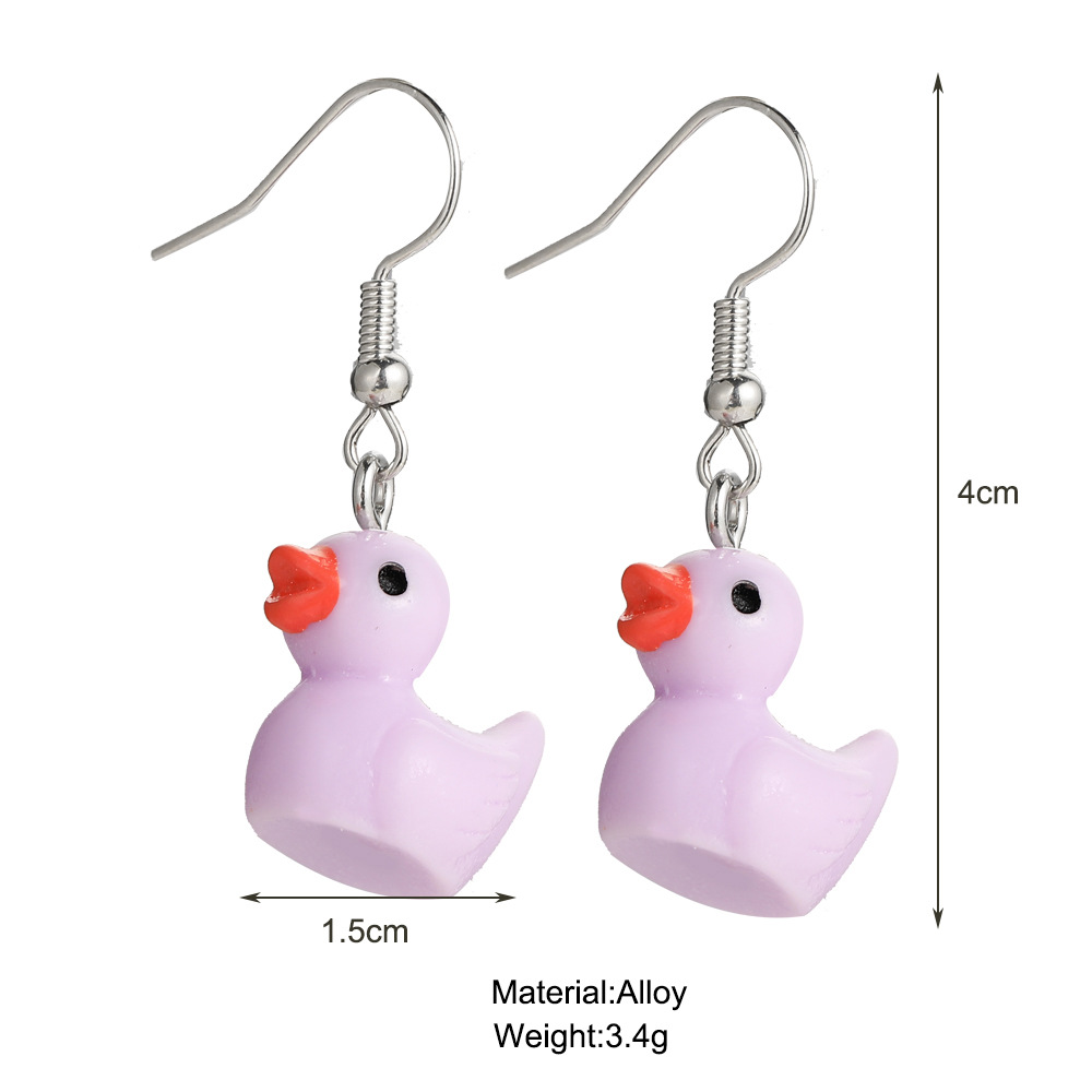 Fashion Duck No Inlaid Earrings display picture 1