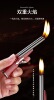 ZS001 Double Flame Metal Gun Style Fire Machine Mini Small Personality Creative Tide Tip Smooth to Give Boyfriend