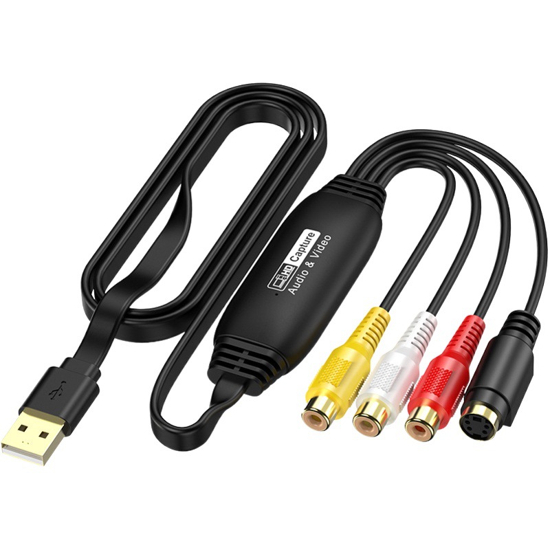 Tarjeta de captura de video USB transfronteriza, captura de señal AV sin controladores, tarjeta de captura de datos USB, compatible con Android y WIN11.