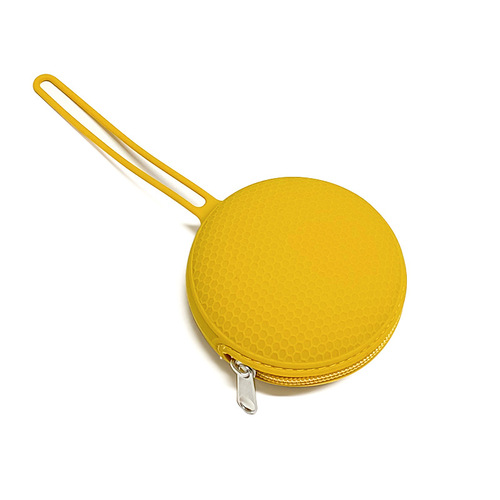 New round earphone data cable key pacifier storage bag jewelry coin coin purse gift silicone bag