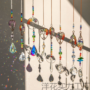 Crystal Pendant Sun Catcher Life Tree Series Decorations Life Tree Crystal Pendant Pendant