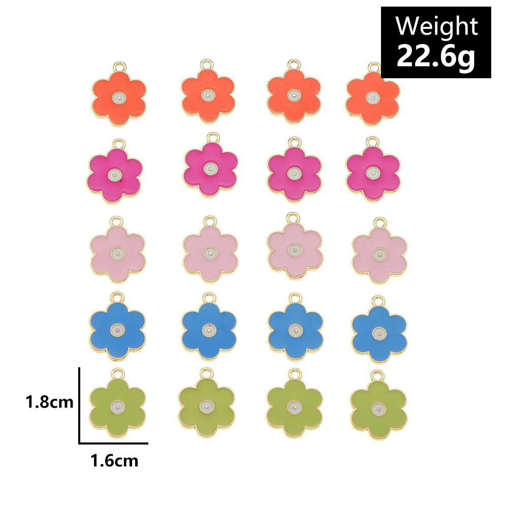 Small Flower Accessories Earrings Necklace Bracelet Diy Dripping Flower Pendant display picture 2