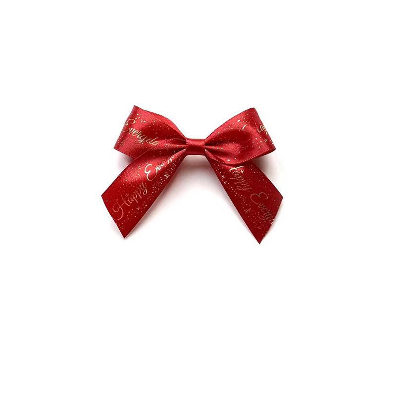 9/11CM烫金蝴蝶结成品-礼物包装装饰配件礼品盒