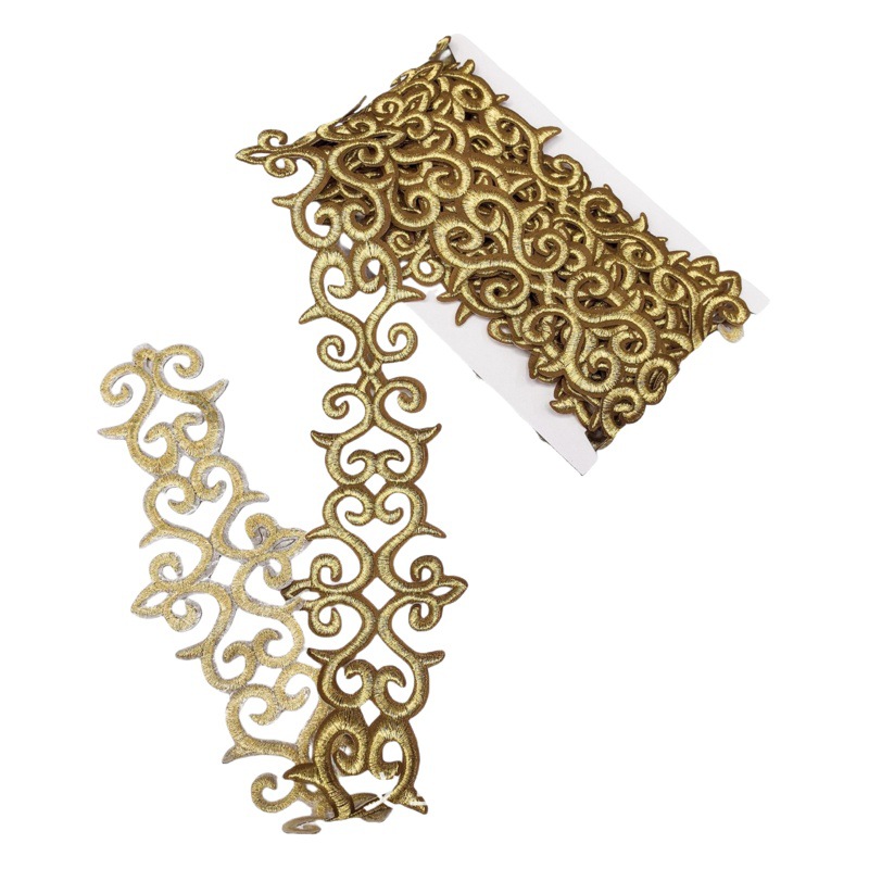 Fábrica al por mayor Vintage bordado étnico encaje Ropa Accesorios étnica minoría falda decorativa adhesivo encaje