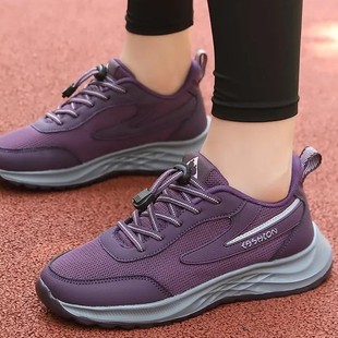 New Elderly Shoes 2025 Spring Casual Shoes Non-Slip Soft Sole Walking Shoes Casual Lightweight Mesh Breathable Walking Shoes