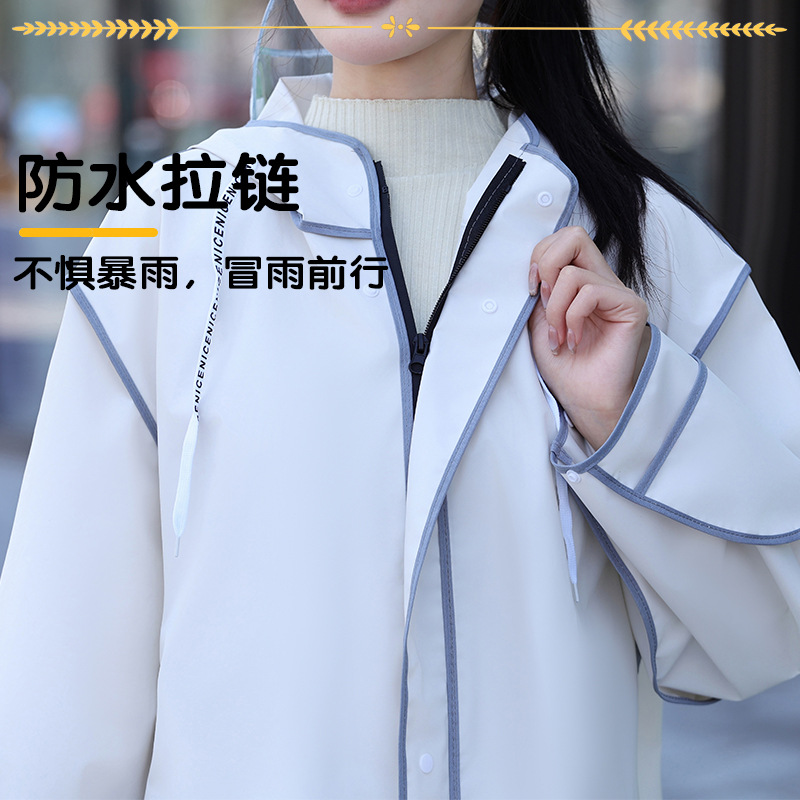 Impermeable adulto hombres y mujeres guantes de moda a prueba de lluvia montando bicicleta de coche eléctrico Cuatro en Uno impermeable de senderismo