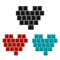 愛心版高透明クリスタルキーキャップ メカニカルキーボード用 無刻印キーキャップ オリジナル高PC素材 耐傷性 多色