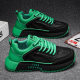 Cross-border plus size sneaker Europe Station Tide Brand Leather Dad Shoes Spring Student Men's Shoes Black Running Shoes Wholesale