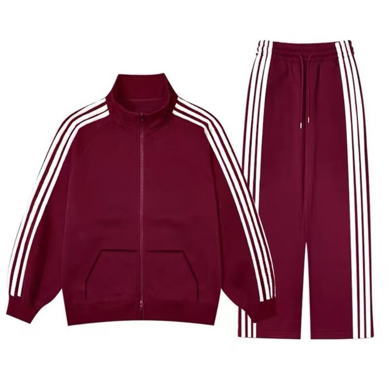 Foreign Trade Group Sports Suits with Three Stripes for Men and Women, Student Casual Running Fitness Couple Outfits, Cheap School Sportswear Foreign Trade Group Sports Suits with Three Stripes for Men and Women, Student Casual Running Fitness Couple Outfits, Cheap School Sportswear