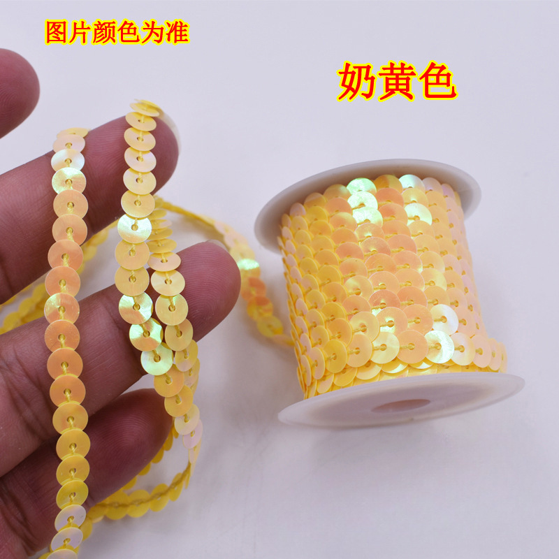 1 cuentas de escenario de encaje de metros de longitud de suministros de eje multicolor de sequinilla 4 nuevos accesorios hechos a mano