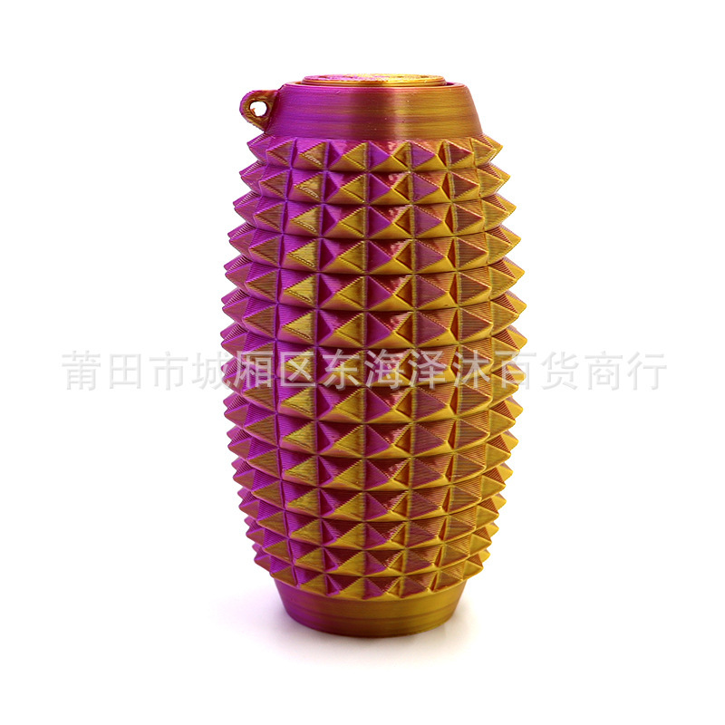 クロスボーダー 3D プリント Spiky Grippie Stim キーホルダーポータブル指先減圧マッサージキーホルダー|undefined