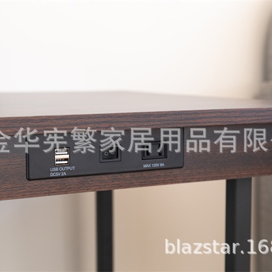 Amazon Temu transfronteriza Europea y Americana cubierta de tela lámpara de pie dormitorio sala de estar sofá de noche lado estante de almacenamiento del Gabinete USB