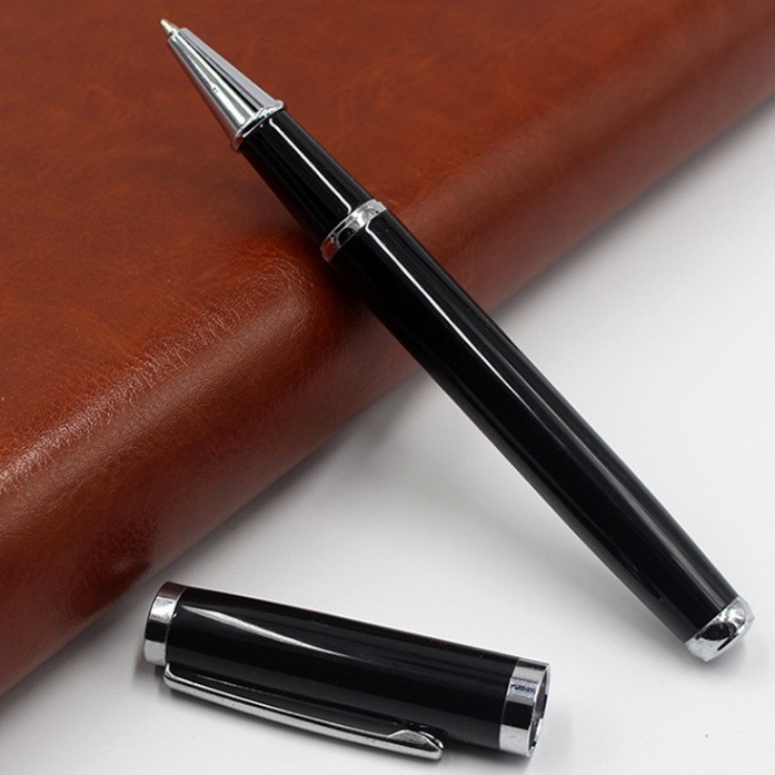 Black Business Gel Pen Gift Metal Signature Pen Advertising Ballpoint Pen Can Be Printed with Logo Writing Pen