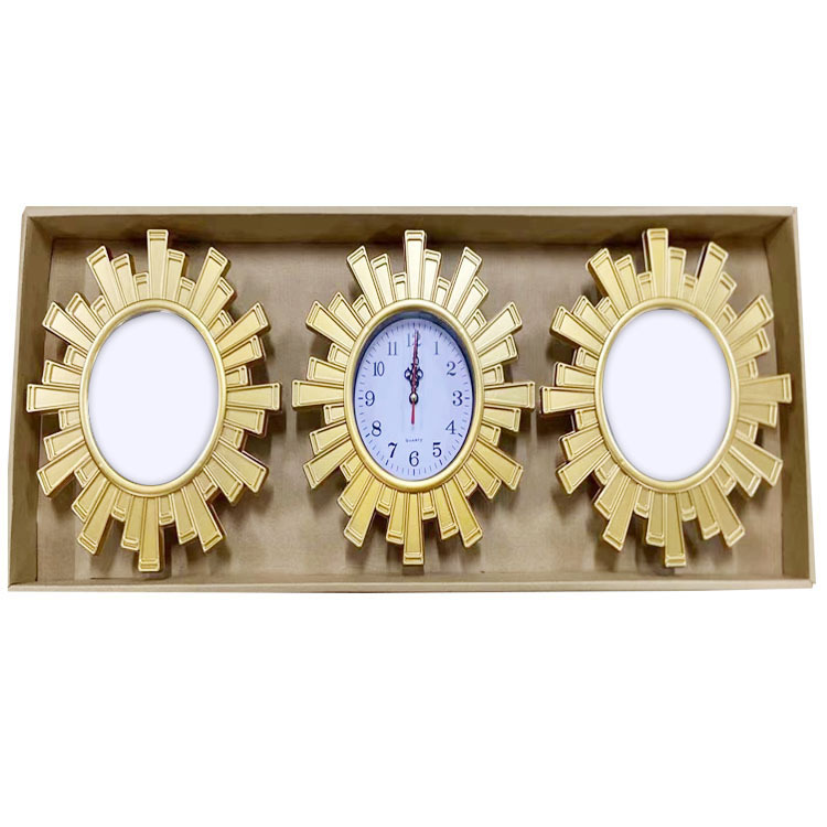 Reloj de pared nórdico para sala, reloj doméstico de fondo de sofá, diseño moderno simple/arte abstracto, reloj de pared triple