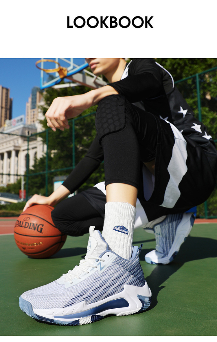 Large size breathable mesh rubber sole, anti slip and wear-resistant, medium to high school sports shoes, youth_voghion.com