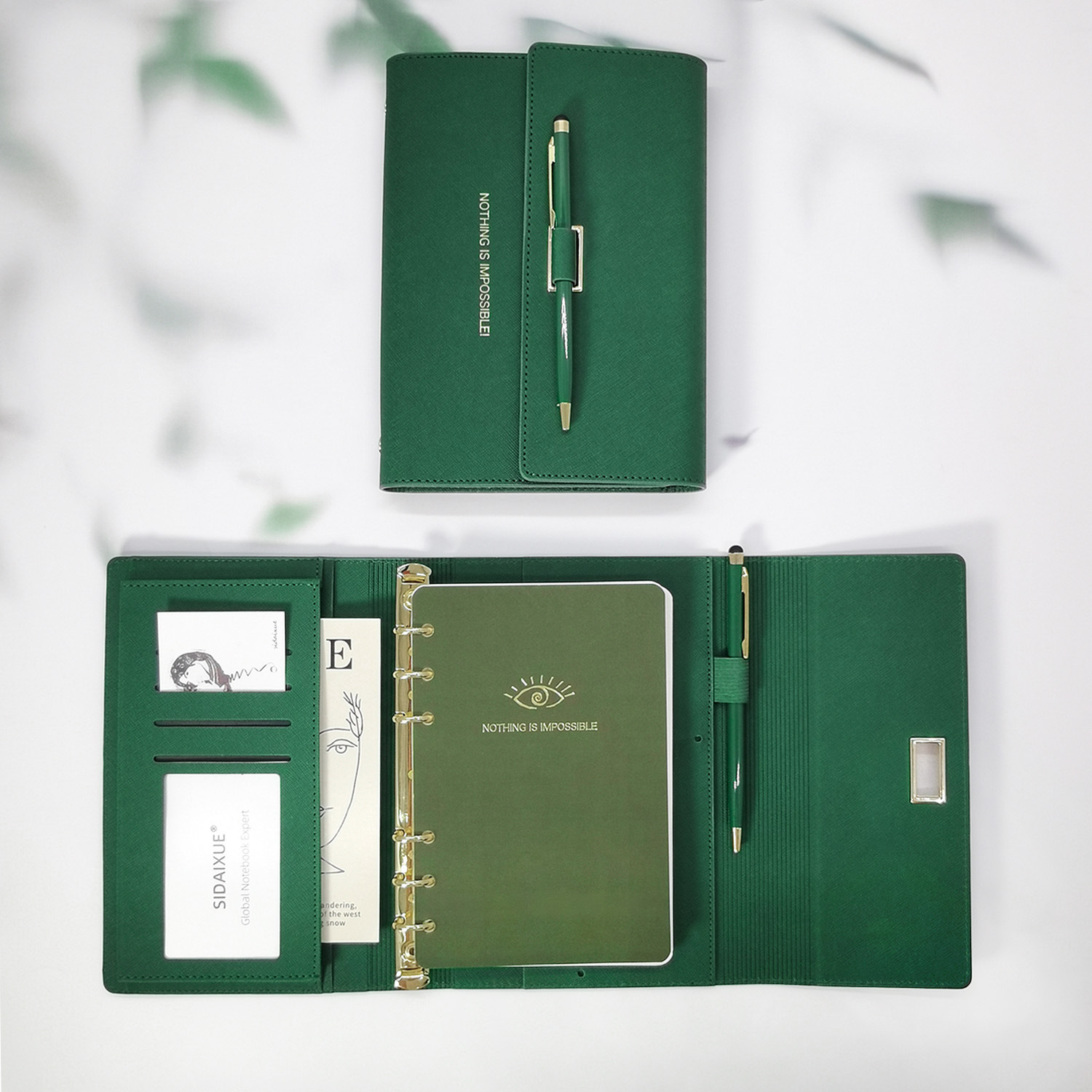 A6 libreta de hojas sueltas oficina de negocios papelería cuaderno exposición regalo push almacenamiento producto oficina conferencia cuaderno