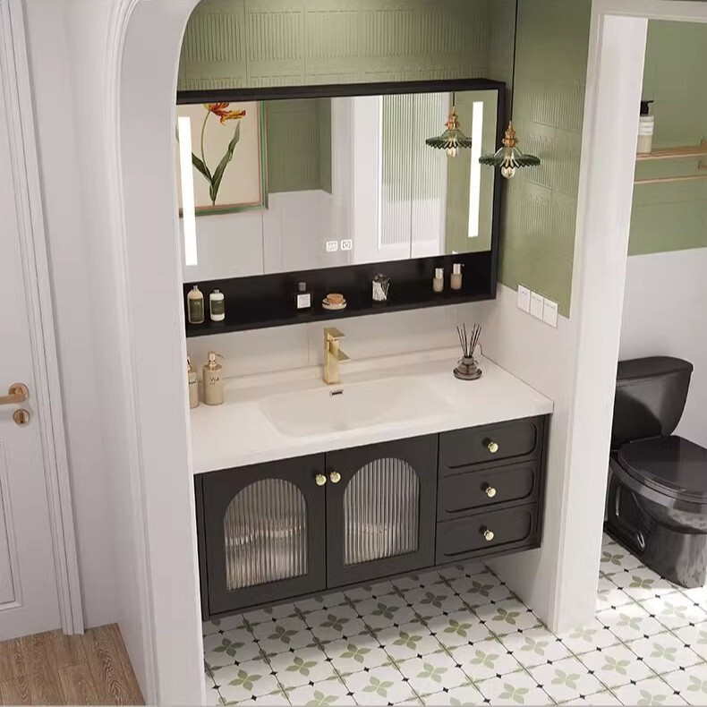 Waterproof and Moisture-Proof Solid Wood Bathroom Cabinets Are the Preferred Choice for Large-Scale Projects, with Led Mirror Lights and Integrated Bathroom Fixtures Waterproof and Moisture-Proof Solid Wood Bathroom Cabinets Are the Preferred Choice for Large-Scale Projects, with Led Mirror Lights and Integrated Bathroom Fixtures