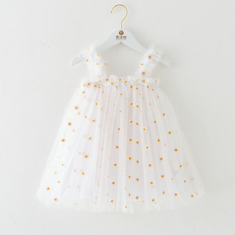 240g Weight Children's Dress Children's Clothing Type Knee-Length Dress Length Type Sleeveless Sleeve Length Mesh Dress Dresses Type Polyacrylonitrile Fiber Fabric Type High Waist Waist Line Casual, Daily Occasion U Neck Neckline Regular Fit Fit Type Printing Pattern Summer Season Girl'S Gender Princess Style Princess Printing Polyacrylonitrile Fiber Girls Dresses 9