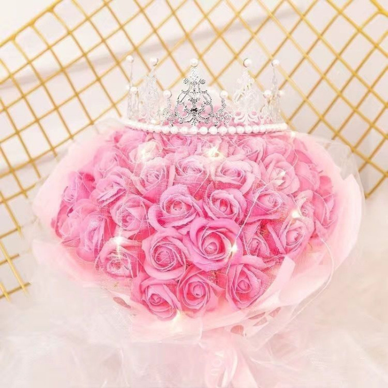 黒梅ソース、バラの花束、彼女へのバレンタインデーギフト、彼氏への誕生日プレゼント、ソーププリザーブドフラワー完成品|undefined