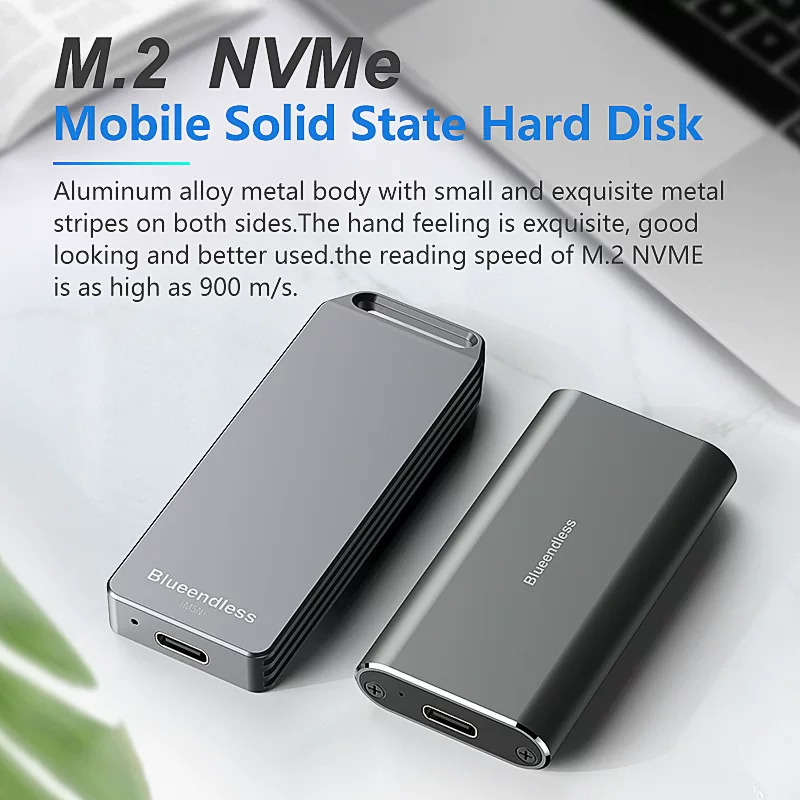 Корпус для мобильного NVMe-накопителя M.2 2242, корпус для твердотельного диска, ноутбук, Type-C