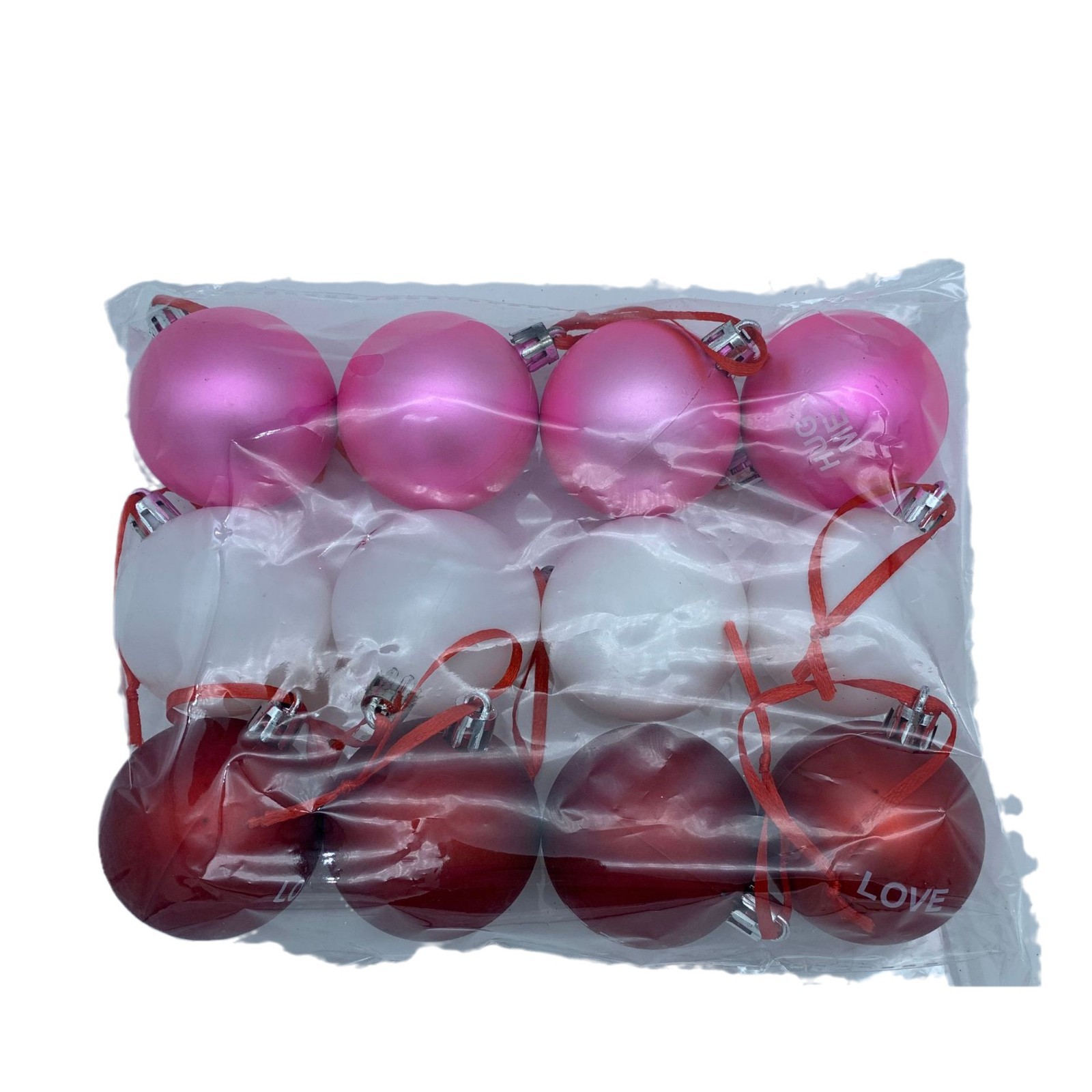 Explosiones transfronterizas del día de San Valentín colgantes de bola pintada escena de globo de cumpleaños Navidad decoración de bola colgante