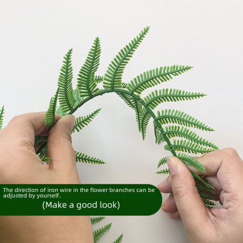 Restaurant engineering green plants vines simulated Persian leaf pendant fern simulated green plants vines wall hanging pendant