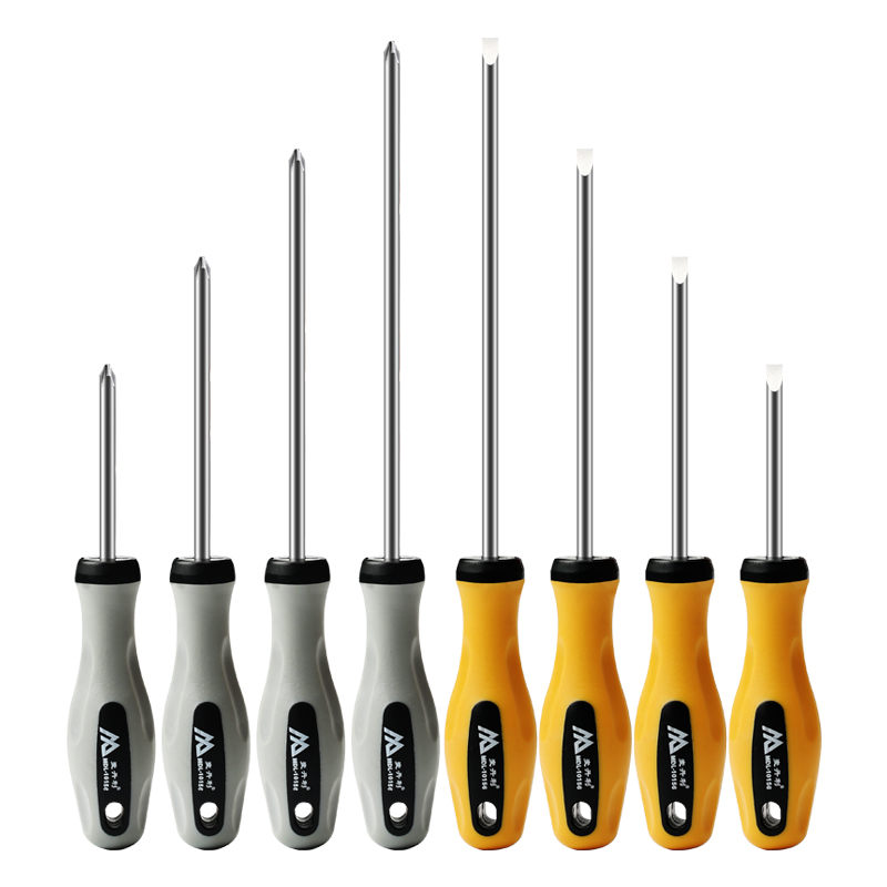 Destornillador cruz flor de flor de ciruelo boca plana con fuerte imán antideslizante Juego de destornillador grande de 6mm Destornillador de cabeza plana