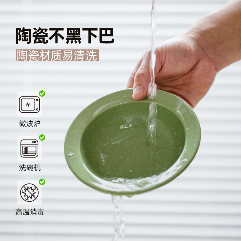 Cerámica inclinada para artículos de mascotas doble cuello protector de cuello para gatos tazón de comida para gatos aumento anti-derroquear tazón de agua para gatos y perros tazón de grano