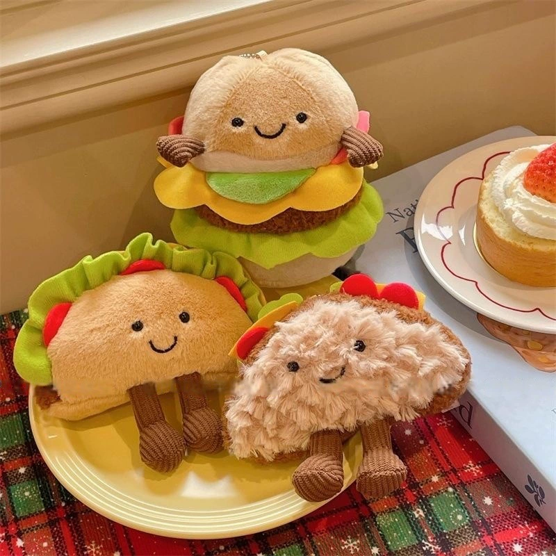 Веселый сэндвич-симулятор милый гамбургер кукла кукла-усмирение кукла плюшевая игрушка подарок на День защиты детей