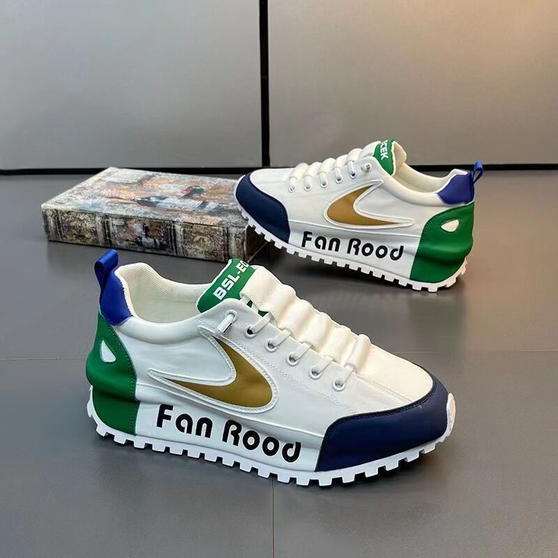 Ανδρικό νέο καλοκαιρινό ύφασμα 2024 ευέλικτο, αυξανόμενο ύψος, ανθεκτικό στη φθορά, αντιολισθητικό, μοντέρνο ανδρικό μπλοκ χρώματος_voghion.com