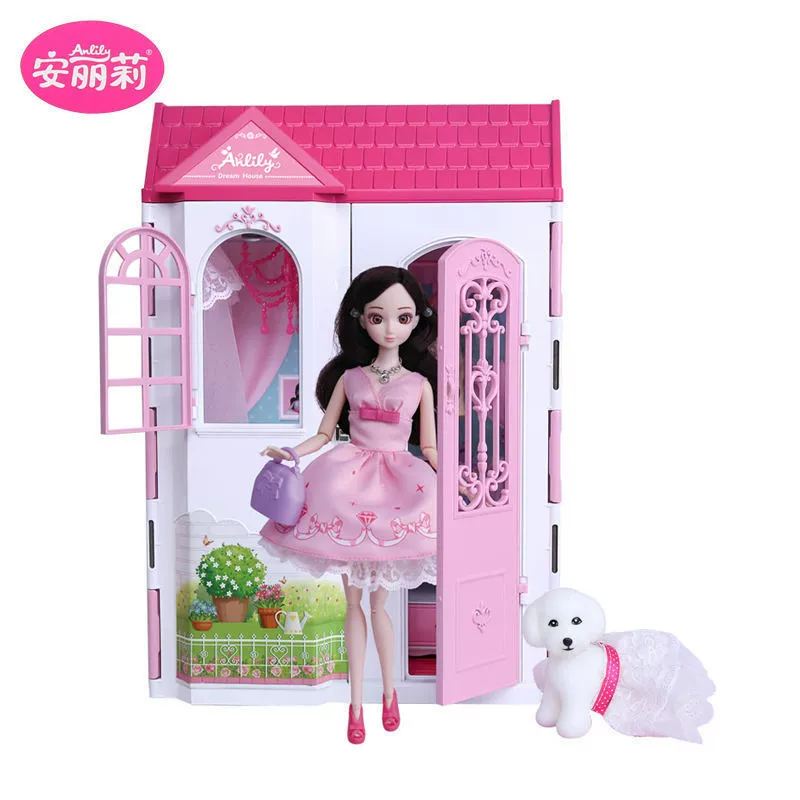Doll, set, backpack, family villa, toy