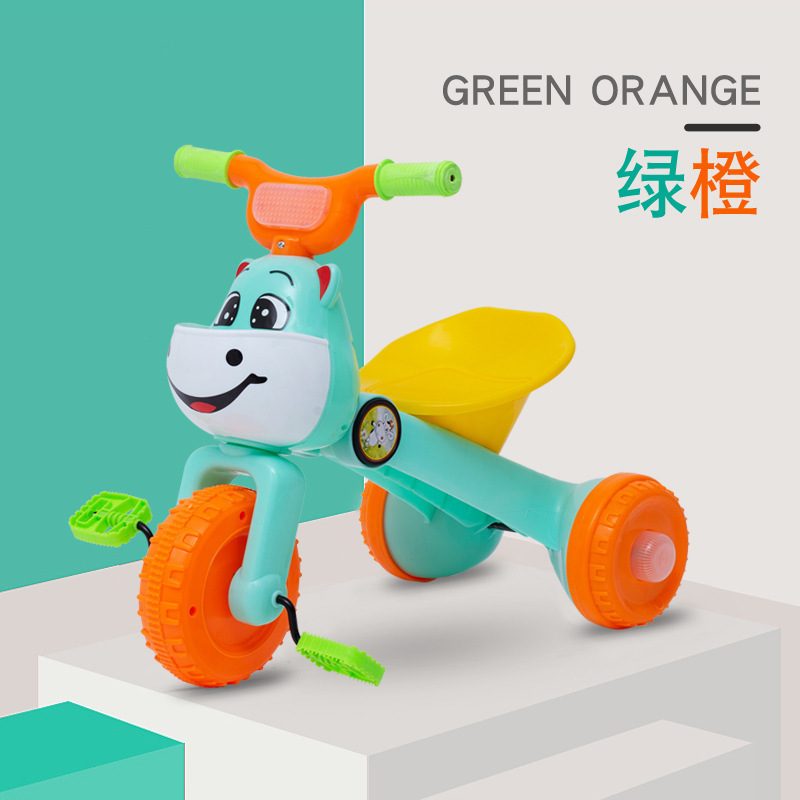 儿童三轮车脚踏车----岁小孩宝宝加大带后斗音乐脚蹬自行车|undefined