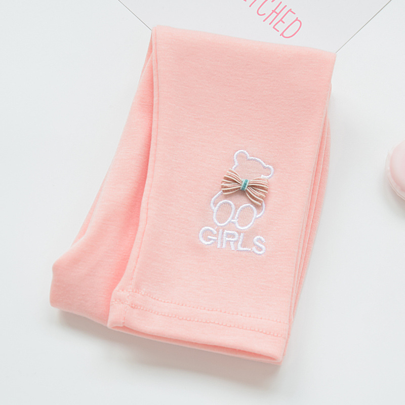 Polainas de las niñas de primavera y otoño delgada 2022 nuevos niños ropa exterior slim fit todo partido bebé niñas arco Pantalones