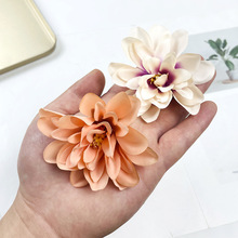 仿真绢布小昙花 diy手工簪花头饰材料包制作婚礼堂背景花艺小摆件
