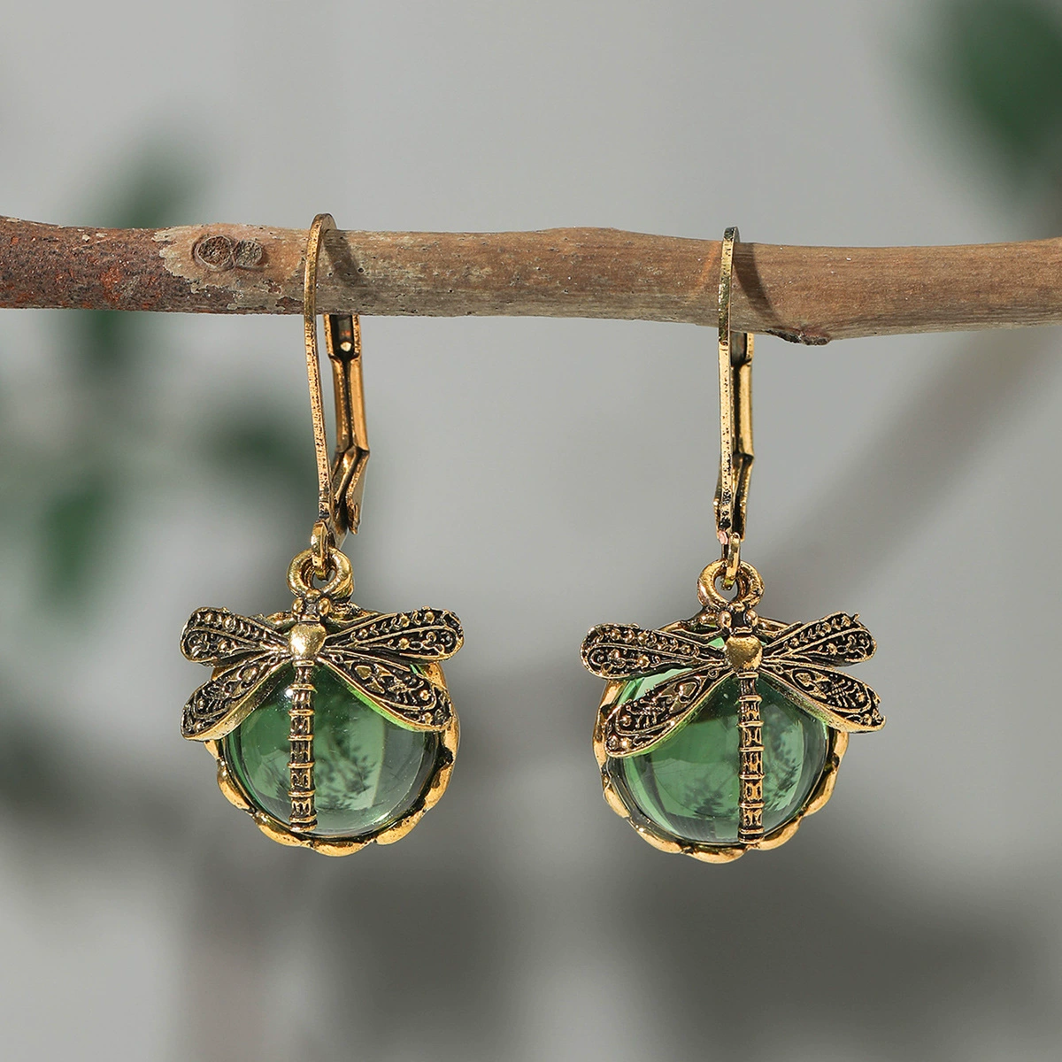 Creative retro crystal pendant, earrings, jewelry, boho style