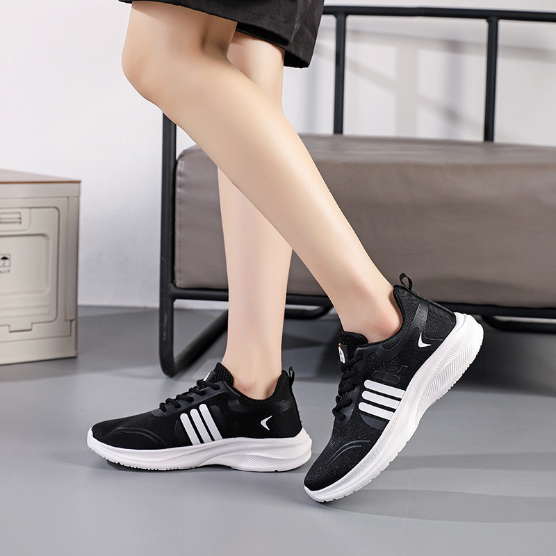 Hombres y mujeres de tres barras zapatillas deportivas casuales nuevas redes transpirables de moda con zapatillas para correr estudiantes