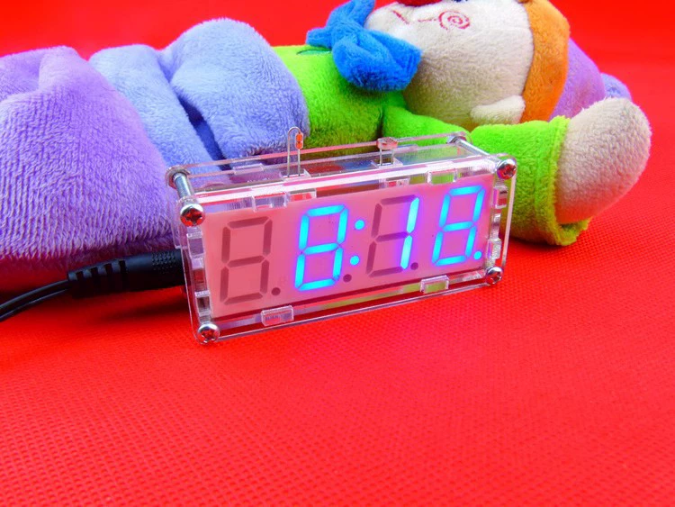 Светодиодные цифровые ламповые часы DIY Kit