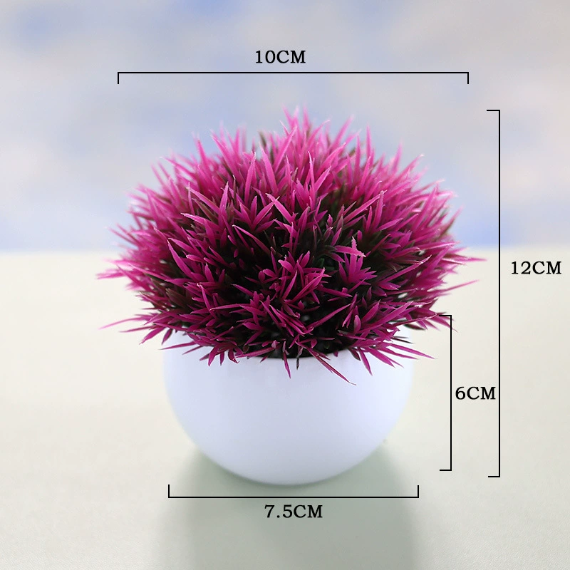 Simulated plant baby tears hemisphere potted green plant flower tree ball office desktop decoration mini bonsai plant