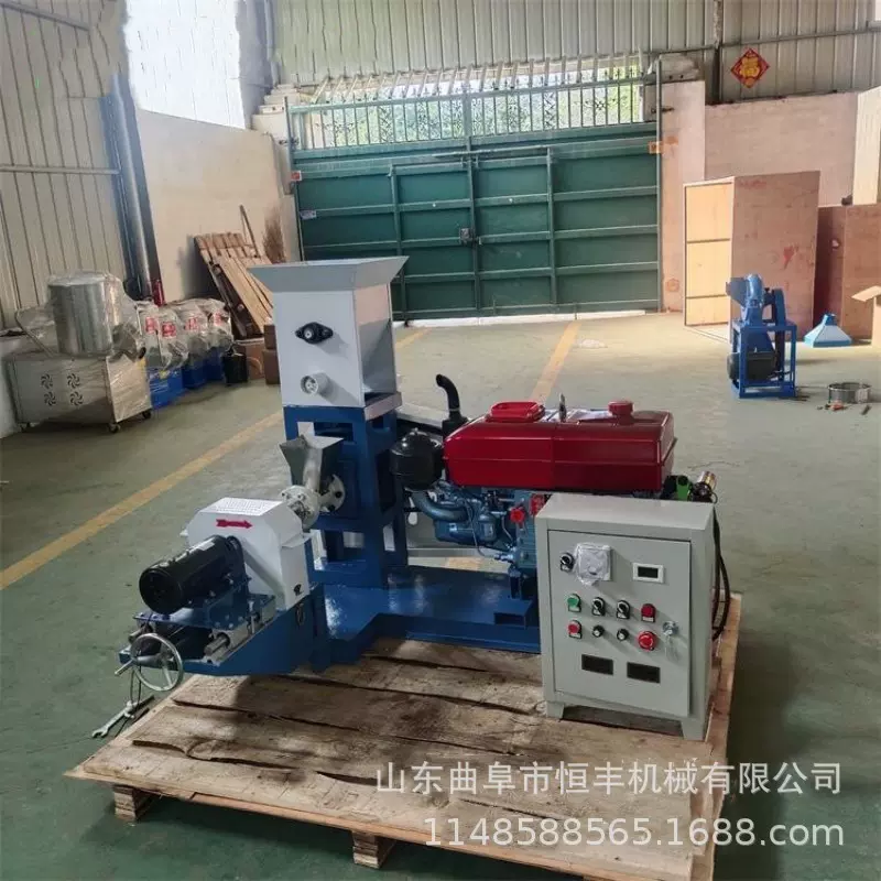 80型全自动宠物饲料膨化机 猫粮狗粮鱼粮饲料膨化设备