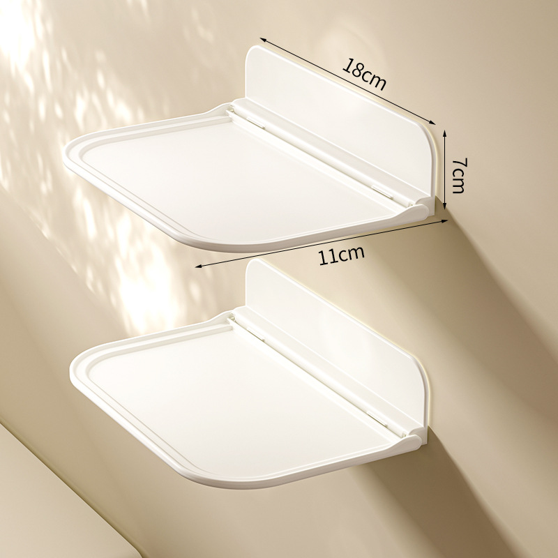 흰색 소형 2개 [접이식, 벽걸이형, 구멍을 뚫을 필요 없음] ✦ ✦