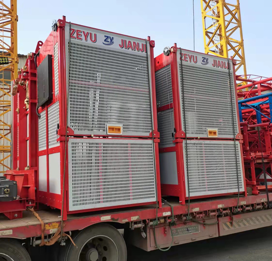 建筑施工升降机    双笼施工升降机施工电梯