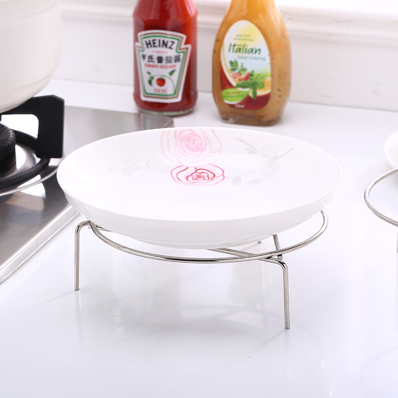 Fábrica directa 201 no magnético de acero inoxidable vapor de cocina aparatos de cocina engrosar el marco de vapor de tres patas olla de presión de vapor